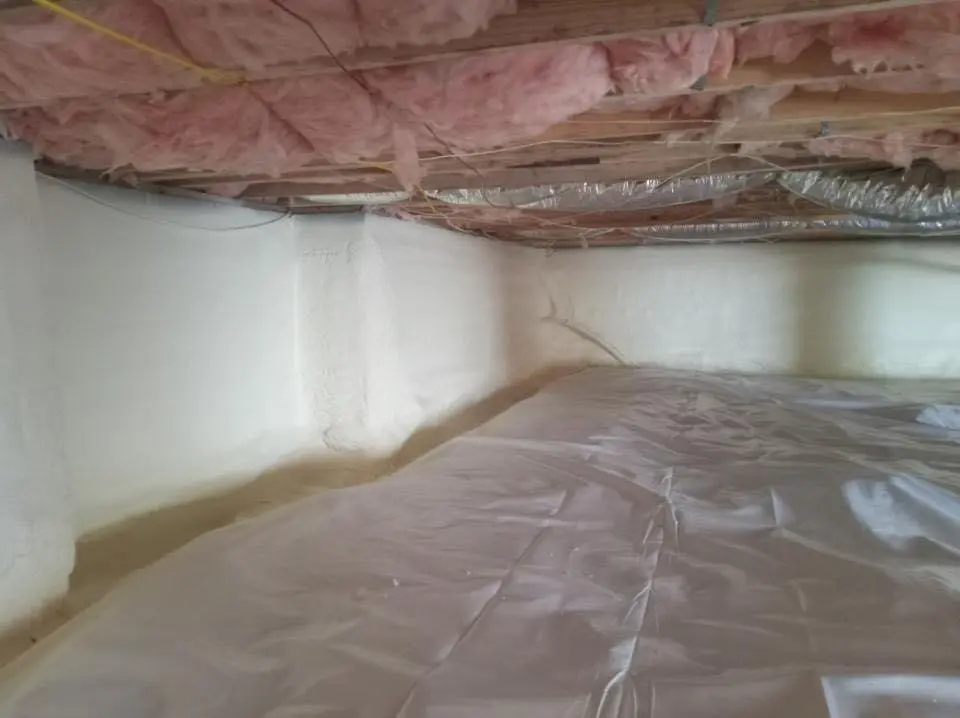 Crawl space encapsulation with closed-cell spray foam for Roof Maintenance in Mattapoisett
